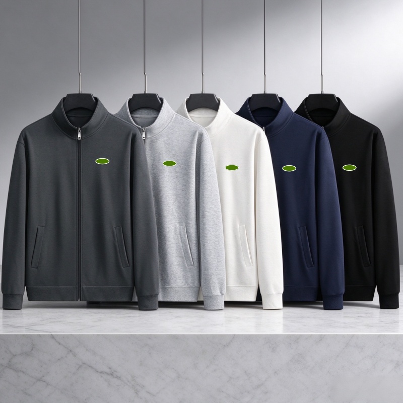 Men's Hoodie designer crocodile Sweatshirt stand collar cardigan hoodie Casual long sleeves Embroidery Streetwear outerwear spring autumn jacke