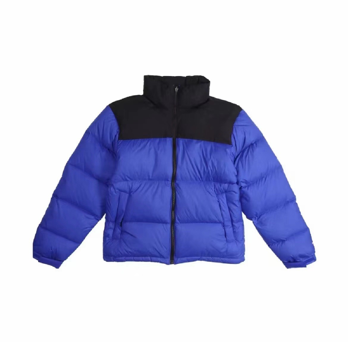 Luxury Fashion Jackets 2026 Men Women Color Block Winter Puffer Coat, Thick Cotton Padding Stand Collar Zip Jacket, Wind Resistant Casual Outdoor Ou