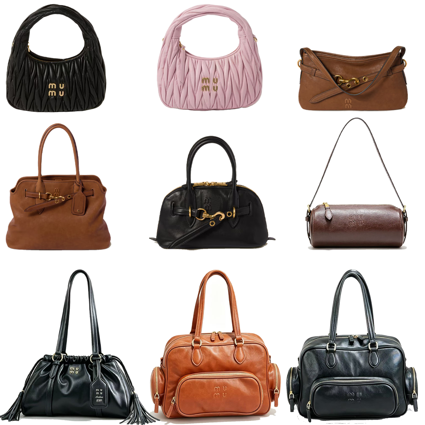 Luxury bags leather Womens half moon Underarm cosmetic Evening Bags product Bowling Bag fashion top handle Shoulder crossbody tote bag high quality
