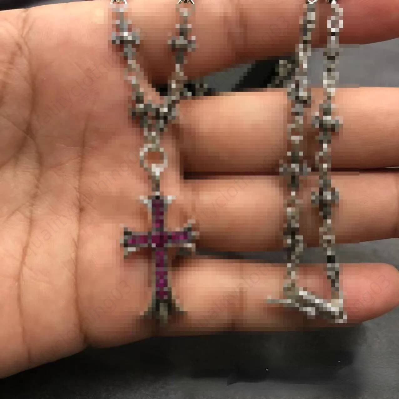 designer 3xcy pendant necklaces cross new vintage with pink couples black chain white diamonds ch necklace jewelry unisex''chrome'�