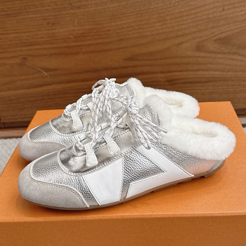 Open Back Sneakerina Designer Classic Signature Details Ballerina Womens Flat Lace Up Sneakerina Ladies Easy Style Has Sacchetto Casual Shoes Rubber