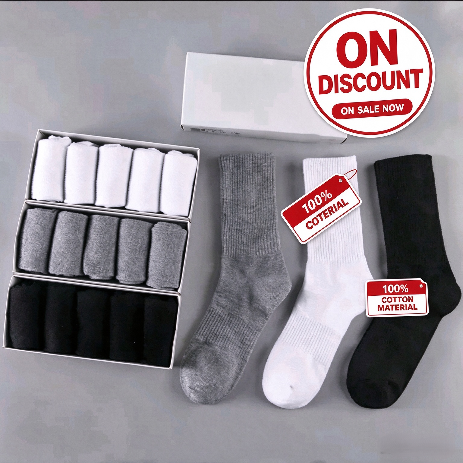 Designer sock for men grip socks stockings motion Cotton All match solid color ankle break classic hook
