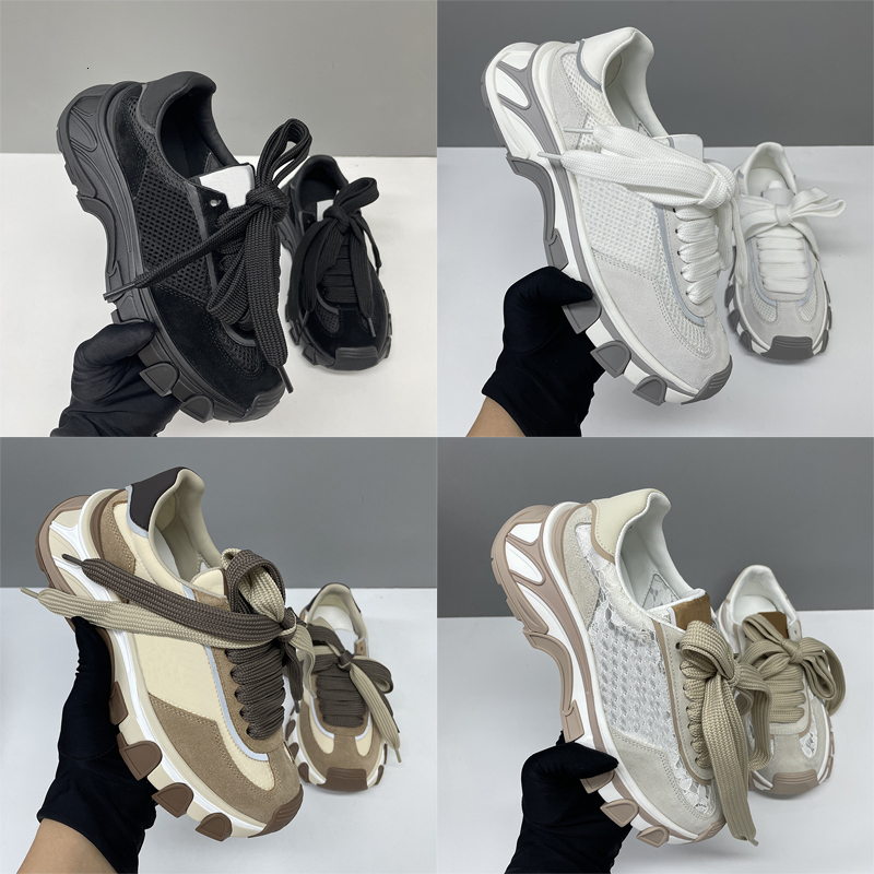 Designer Sneakers Trainers Mens Canvans Shoes Platform Womens Suede Casual Shoes Men Runners Lace Up Shoes Mesh Retro Style 1106