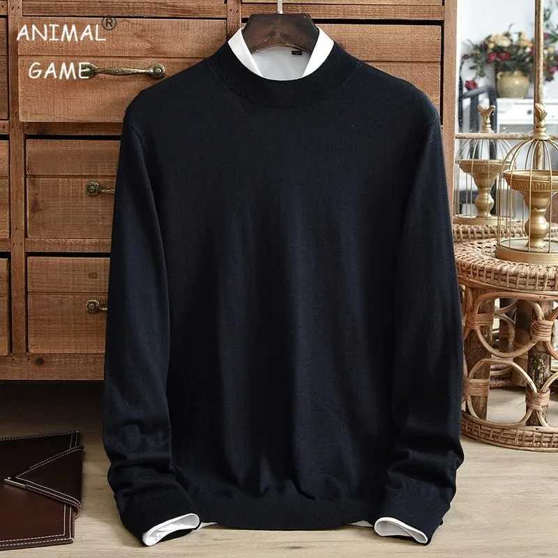Men's Sweaters Men's Slim Fit Half Turtleneck Sweater Pullover Sweater Basic Knitted Long sl1 Lightweight Streetwear for Fall Winter Warm