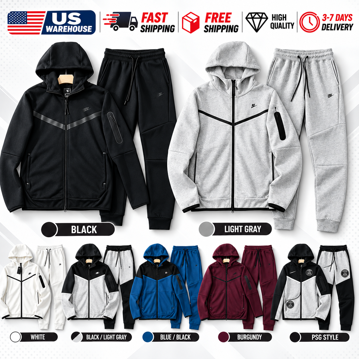 Designer Tracksuits Men Womens Hoodies Fleece Clothes Suits Sports Pants Jackets Zipper Thick Sportswear Nocta Sportsuit Coats Winter Coat Techfleec