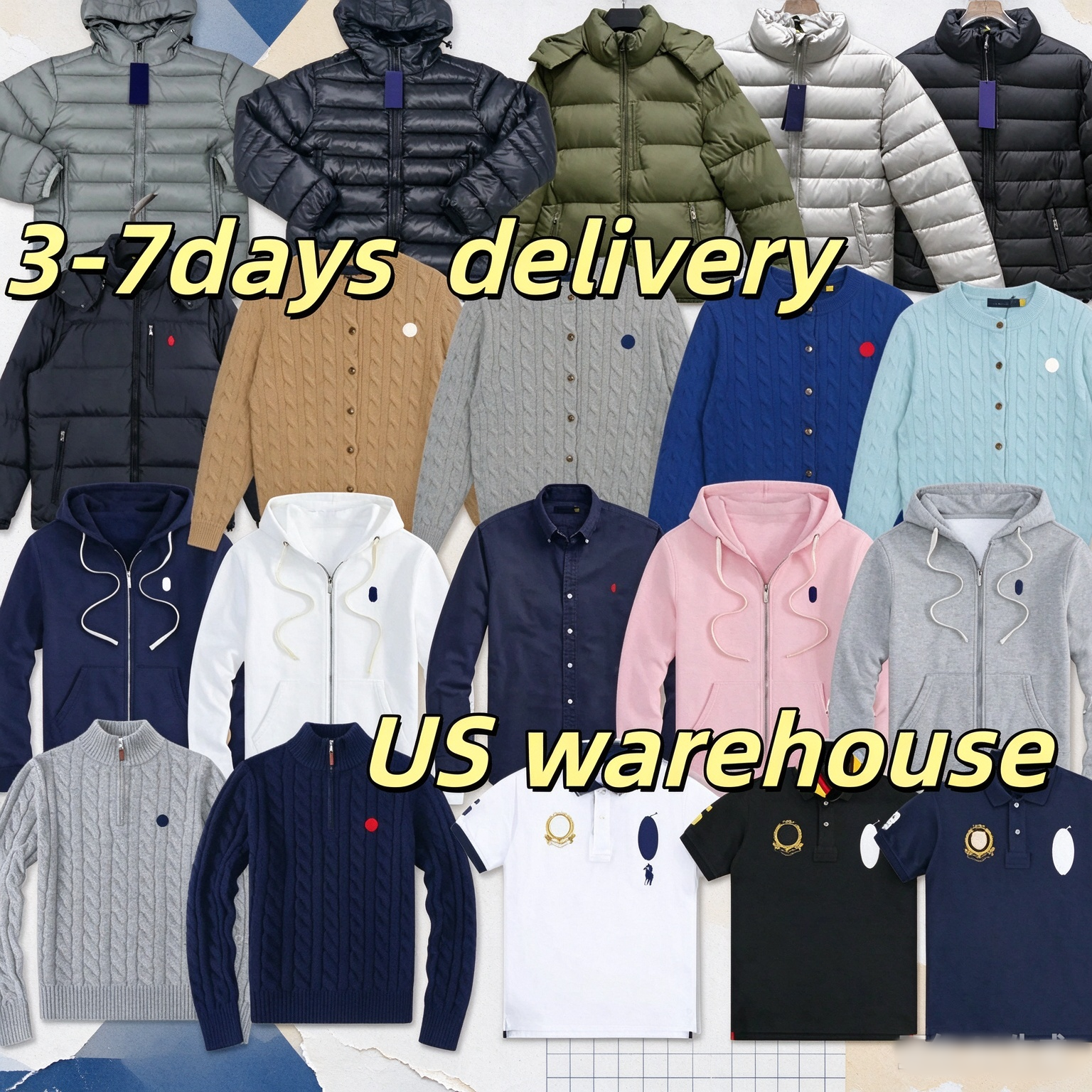 Raph Luren designer fashion clothes loose casual tops sweatshirts hooded jackets polo collar tees high quality cotton short sleeve print shirts stre