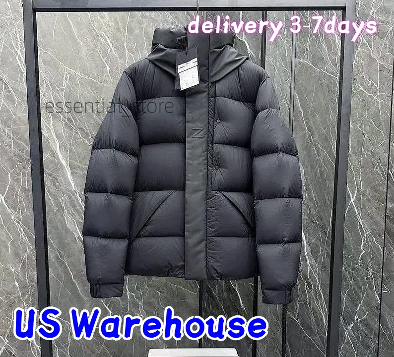 Moonccler Womens Mens Winter Warm Hooded Down Jacket Contrast Black And White Panel Quilted Puffer Outerwear Daily Street Coat