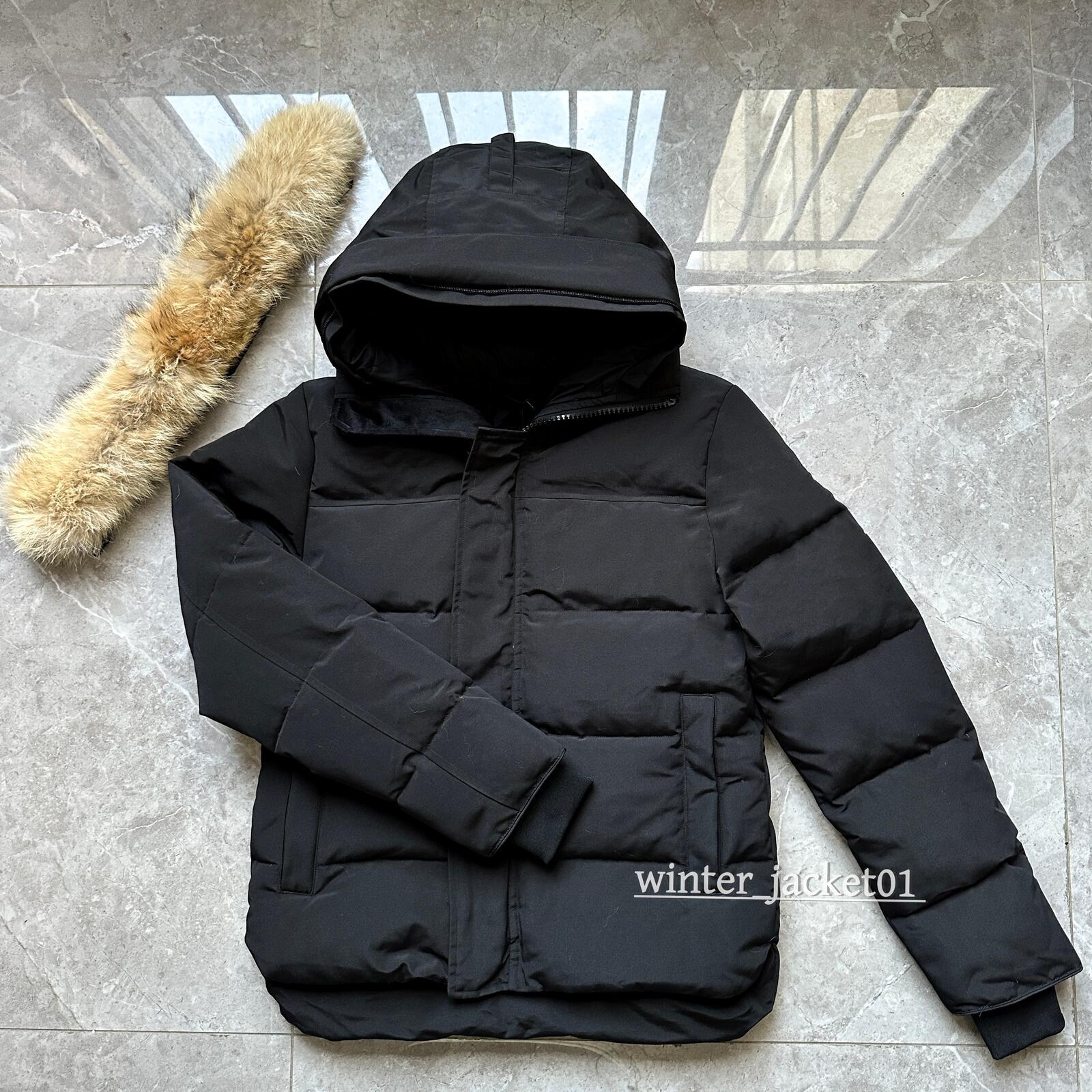 Designer down jackets Puffer jacket mens doudoune badge fashion Wolf Fur jacket trend hooded parkas thick warmth feather warm luxury outdoor coat ja