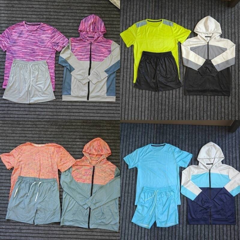 montirexs tracksuit AAA+ monterex tracksuit kid tech 3-piece set Mens tracksuit sports fiess suits running shirts shorts sportswear gym t-shirt swea