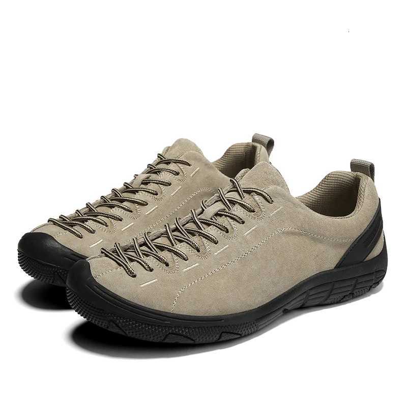 Outdoor Shoes Sandals 2025 High Quality Mens Hiking Shoes Outdoor Low Ankle Hunting Trekking Sneakers Plus Size Suede Leather Men Tourism Travel Sho