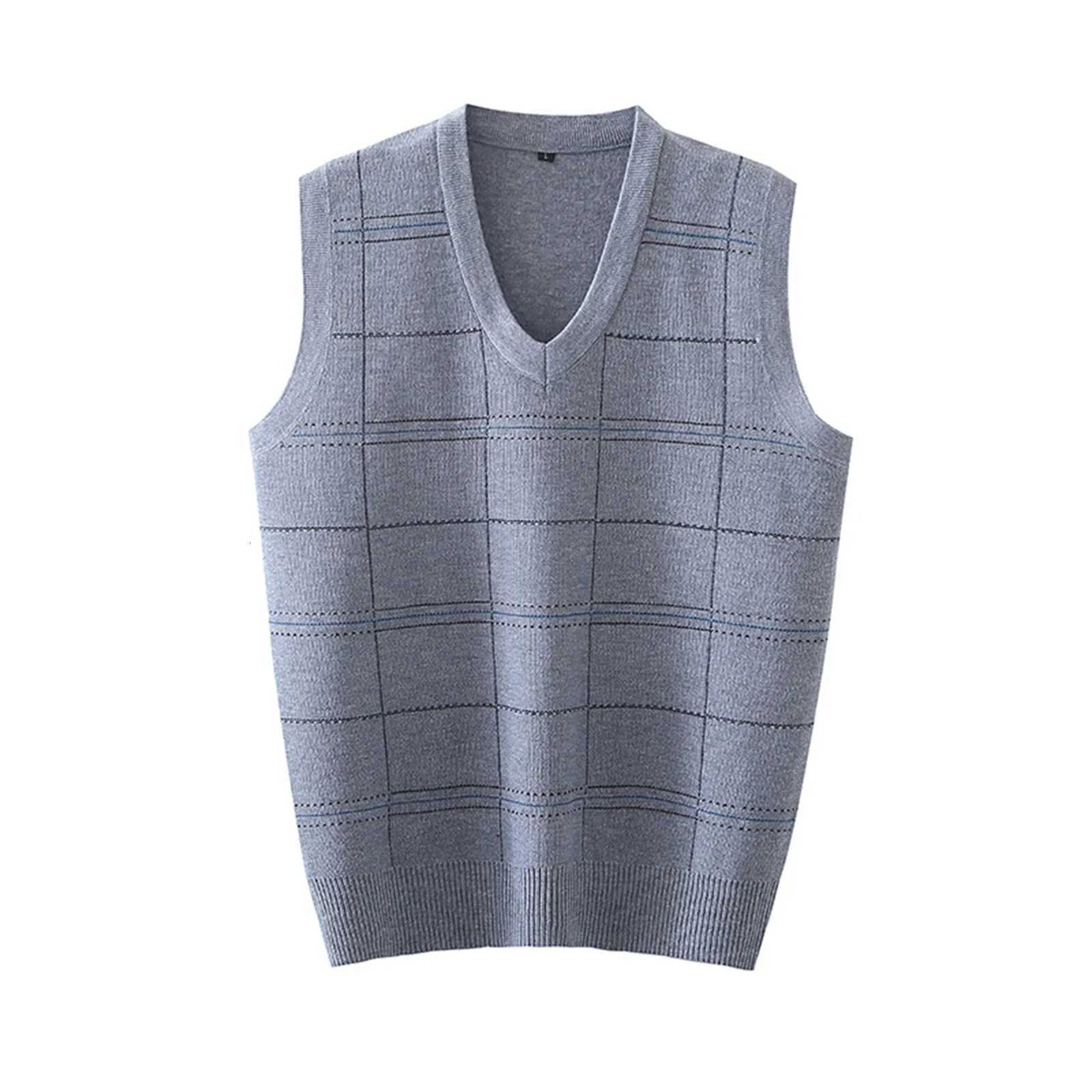 Men's Sweaters Men'S Casual Fashion Sweaters Tank Autumn Winter V Neck sl1less Knit And fl1 ve1 Sweater ve1 Commuter Pulloverve1 D261009