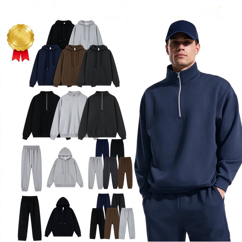 hoodie Men zipper jacket tracksuit men Basic mens hooded comfortable sports casual womens sportswear pants set men's hooded jacket sweatshirt s