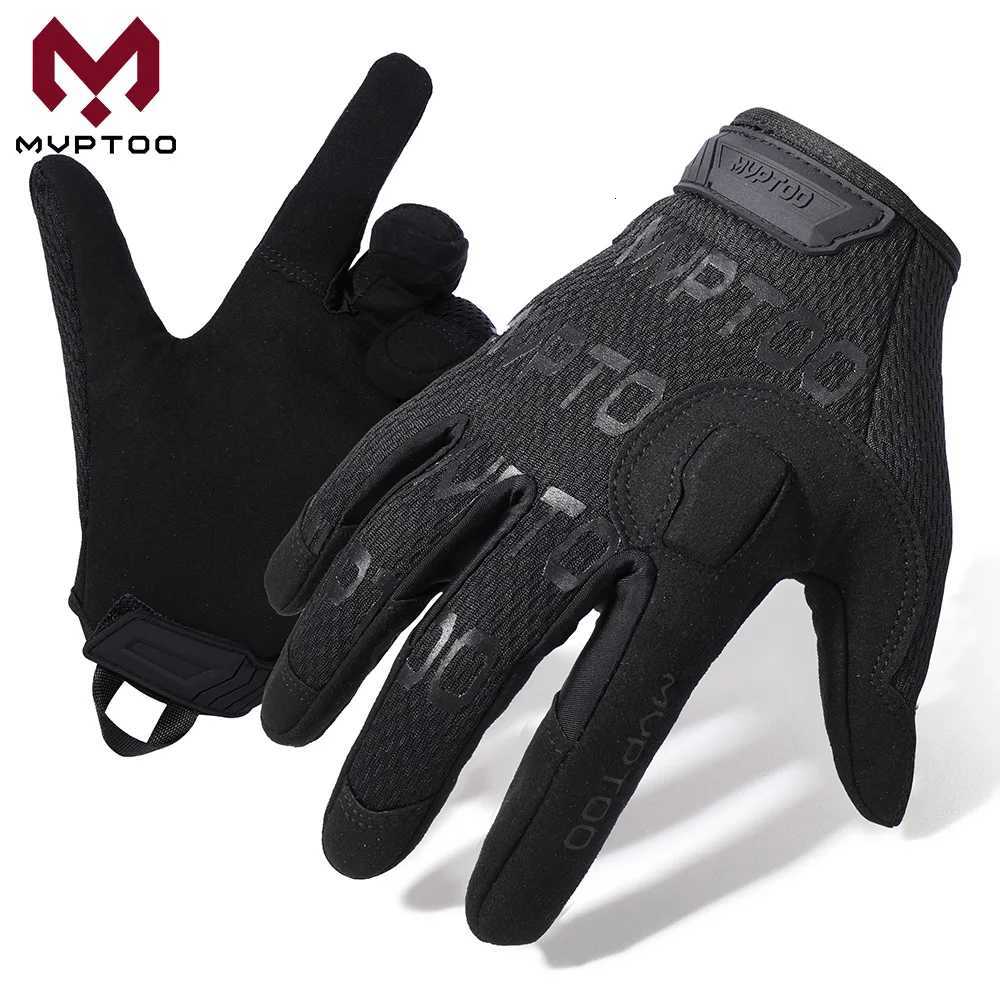 Sports Gloves Tactical Full Finger Gloves Touch Screen Combat Shooting Hunting Sport Outdoor Airsoft Paintabll Driving Work Mittens Men Women Q26100