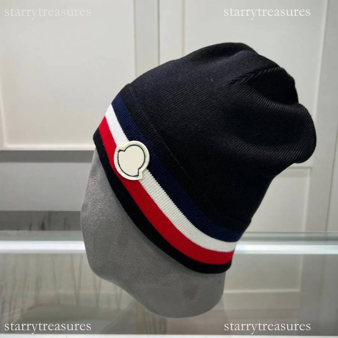 Monclairity beanie Designer Beaine Winter Hat Men Bonnet Skull Cap Knit Beanies Classic Black Dark Grey Plaid Fall Winter Warm Hat Monclly beanie ea