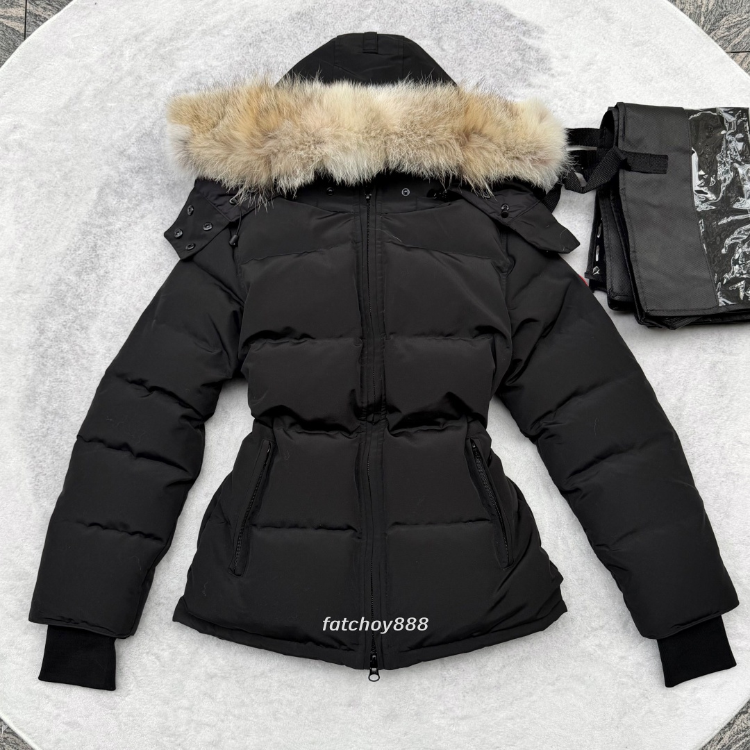 Women Puffer Jackets Canadian coats Designer down Jacket Winter Parka Long Coat women Large Pocket Fur Collar Windbreaker women Outerwear Luxury dow