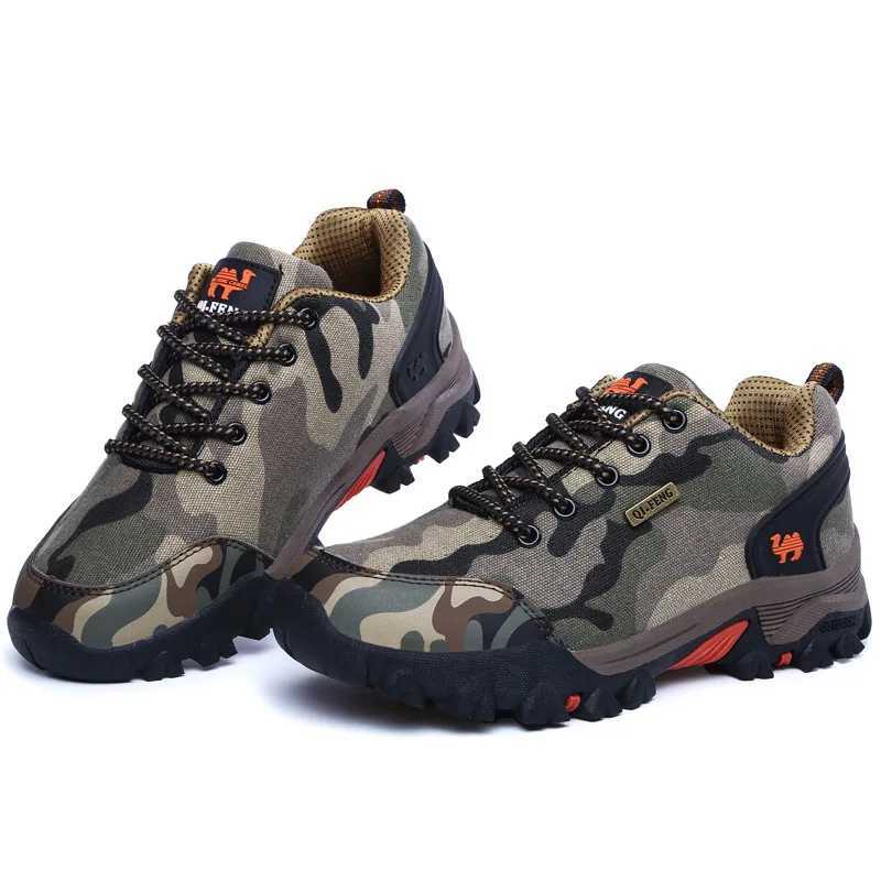 Outdoor Shoes Sandals Lynjacye Camo Color Outdoor Lover Trekking Shoes Men Waterproof Hiking Shoes Mountain Boots PU Leather Woodland Hunting Shoes