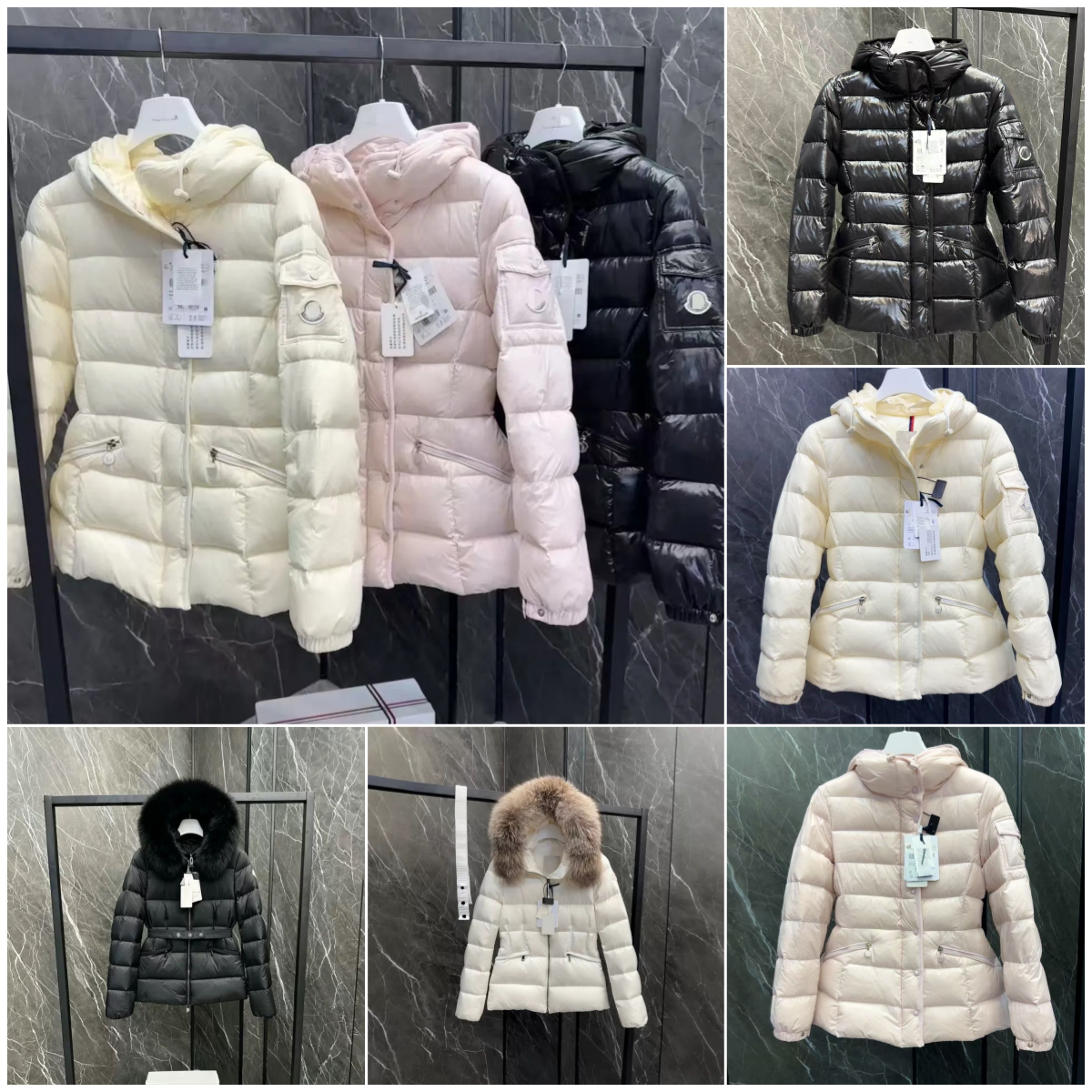 Moner puffer jacket women Puffer jacket Knitted Down Jacket Brand High Quality Slim Fit Stand Up Collar Cardigan Cotton Breathable Lightweight Comfo