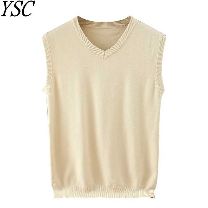 Men's Sweaters Classic style Men's knitting Cashmere Wool blend ve1 V-collar Loose Solid Color High-quality Soft Keep Warm sl1less Sweater