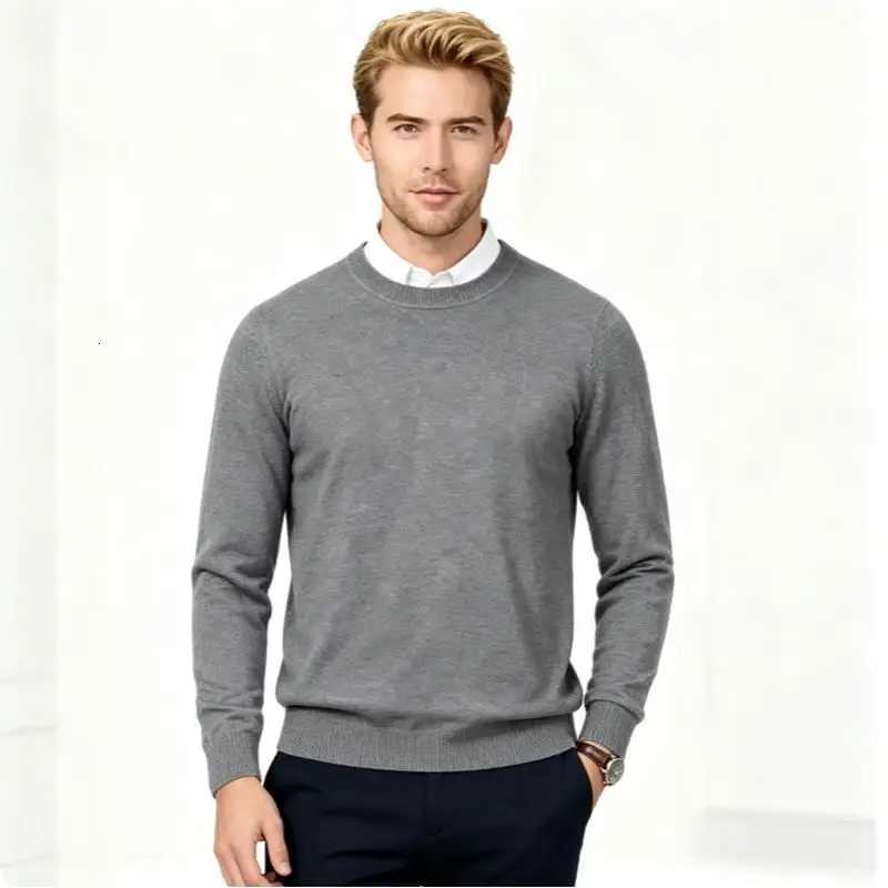 Men's Sweaters 2026 Cashmere Sweater O-neck Pullovers Men's Loose Oversized M-3XL Knitted Bottom Shirt Autumn Winter New Korean Casual Men