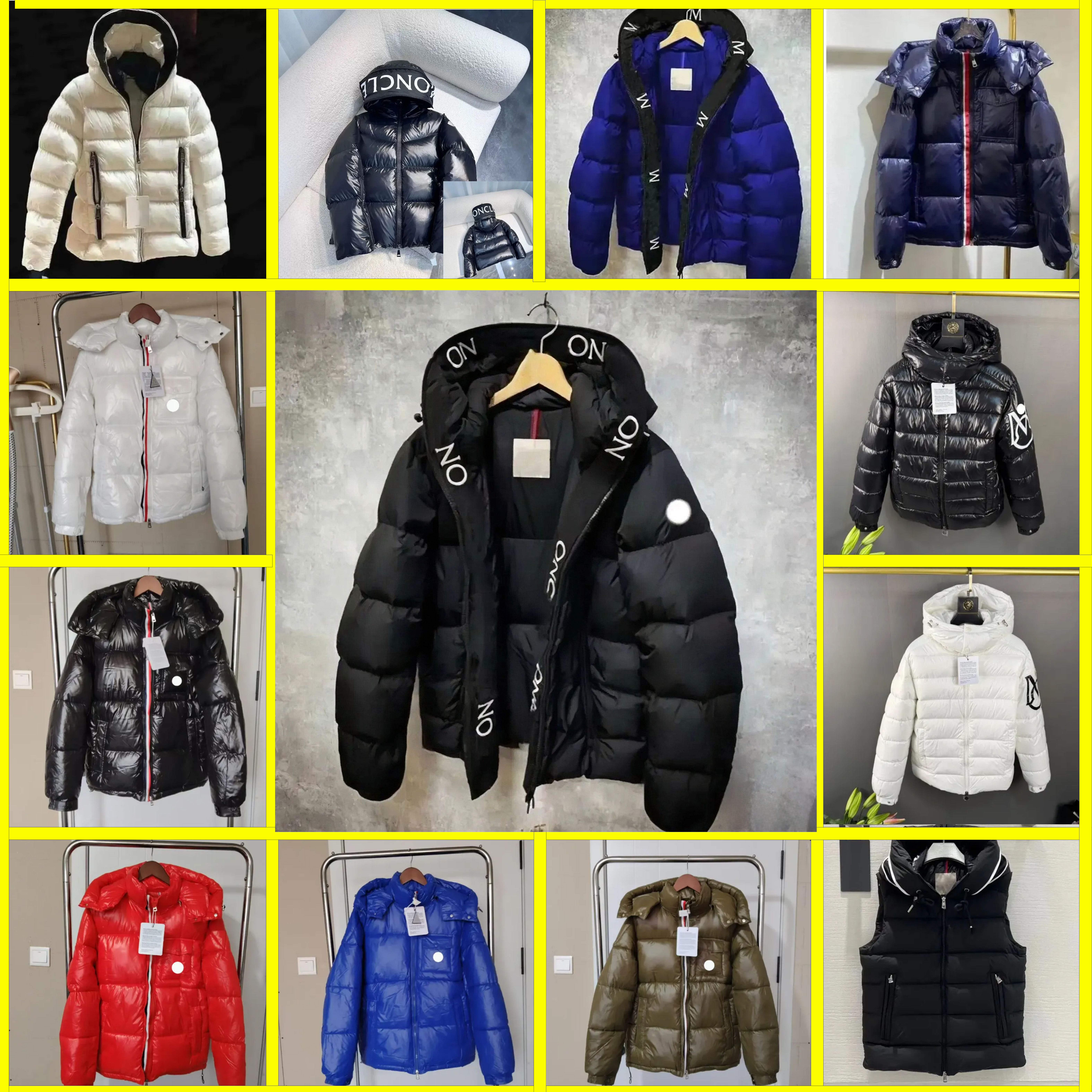 Men's Designer Jacket Polo Puffer polo Jacket Embroidery Letters Down Coats Thickening autumn awinter keep warm Outdoor Hooded Waterproof Ja