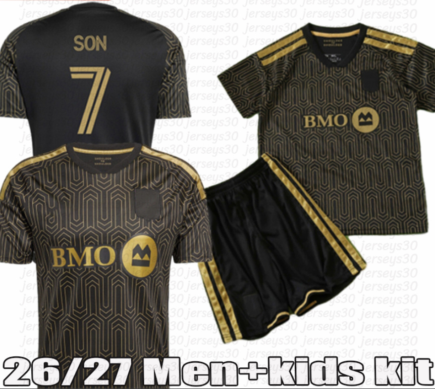 Los Angeles FC Jersey 26 27 T-shirt Designer SON D.BOUANGA Maillots de football Sieb Delgado 2026 2027 T-shirt de football grande taille XXXL 4XL