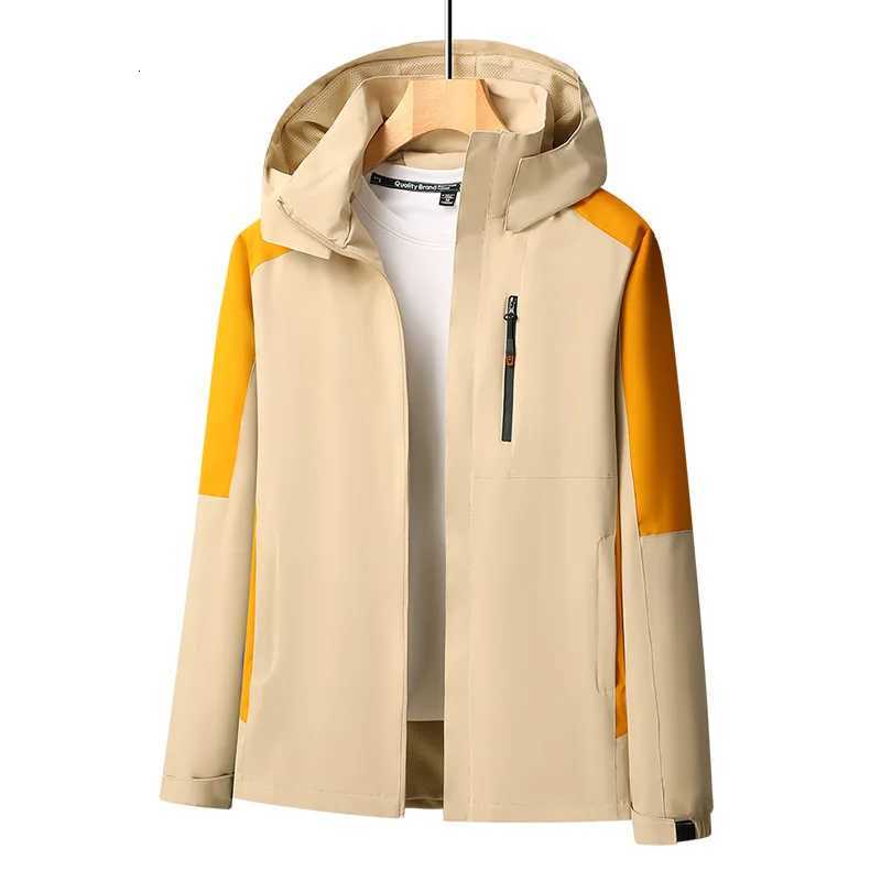 Outdoor Jackets Hoodies Thin style large size 6XL three-layer protection men's waterproof jacket with soft shell men's camping hiking and
