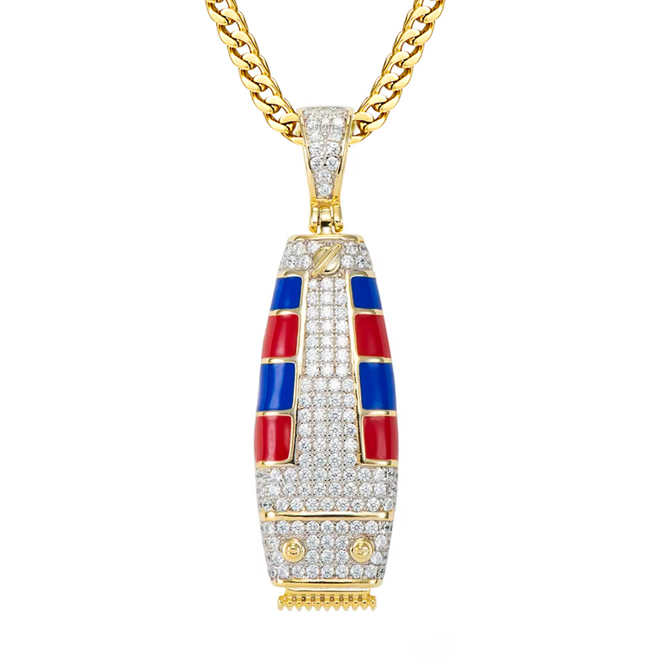 2026 New Hip Hop Jewelry Custom Hairstylist Silver Moissanite Diamond Fashion Barber Pendant Necklace For Men
