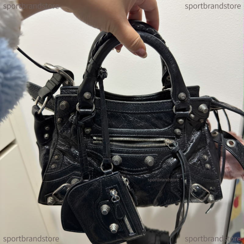 Top Quality Le City Bag Designer Le Cagole Woman Shoulder Bag Neo Cagole Clutch Bag Handbag Tote Bag Mini Flap Bag Genuine Leather Metal Rivets Cros