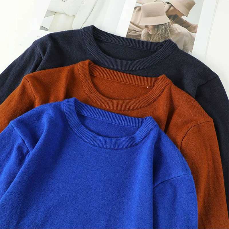 Men's Sweaters Men's Long sl1 Knit Pullover Sweater Spring Autumn Thermal Warm Classic Sweater Lightweight Dark Grey Navy Blue Sweater D26
