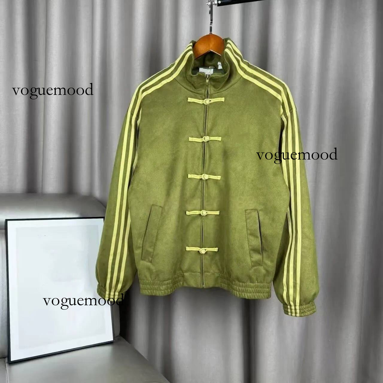 adidalies hoodie Men Coats Designer Jacket Individual Chinese New Year Campus Jacket Spliced Stand Collar Spring Buttoned Fashion Retro Tang Single