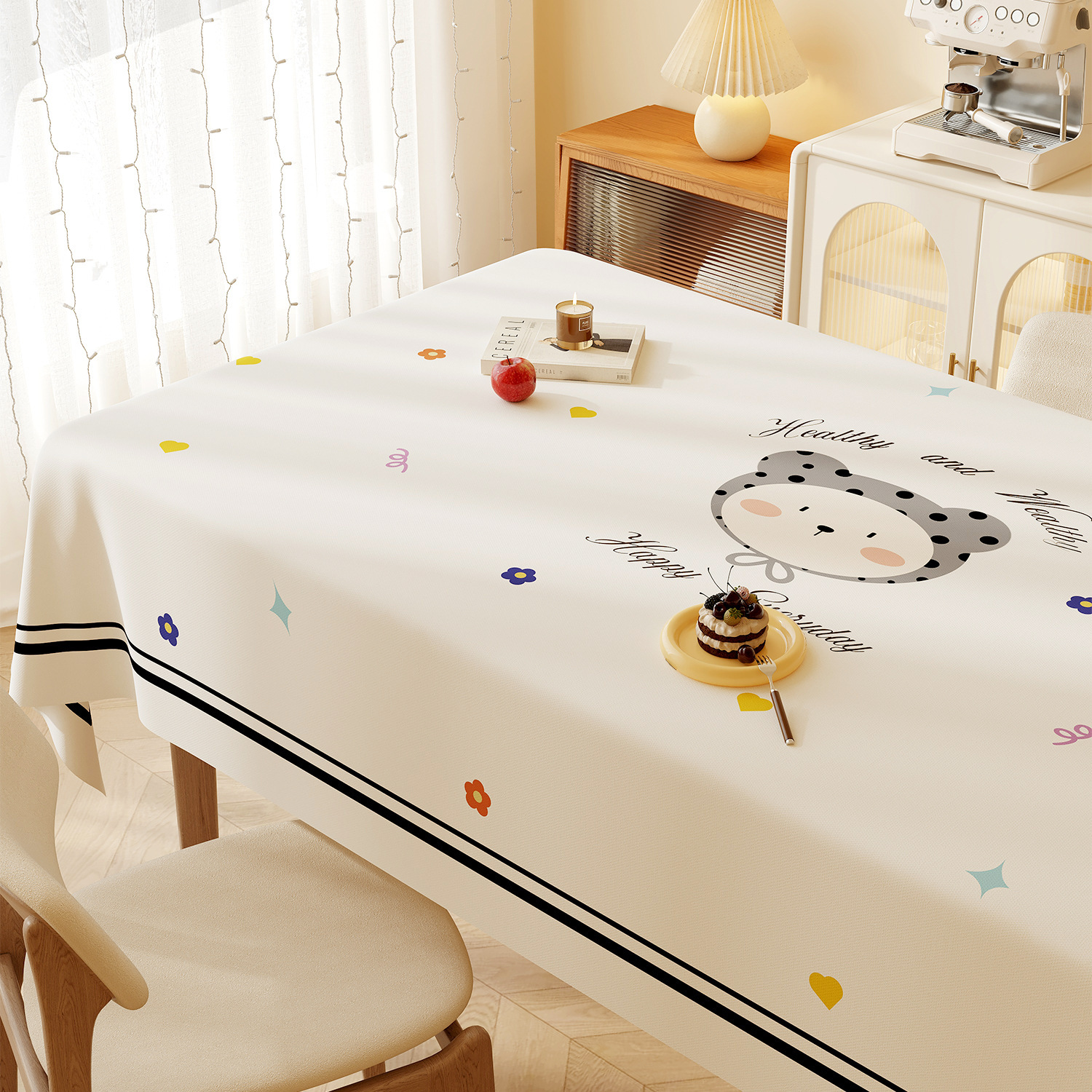 Nappe de Table carrée en lin uni, imperméable, résistante à l'huile et sans entretien, personnalisée, nouvelle collection YL-39304