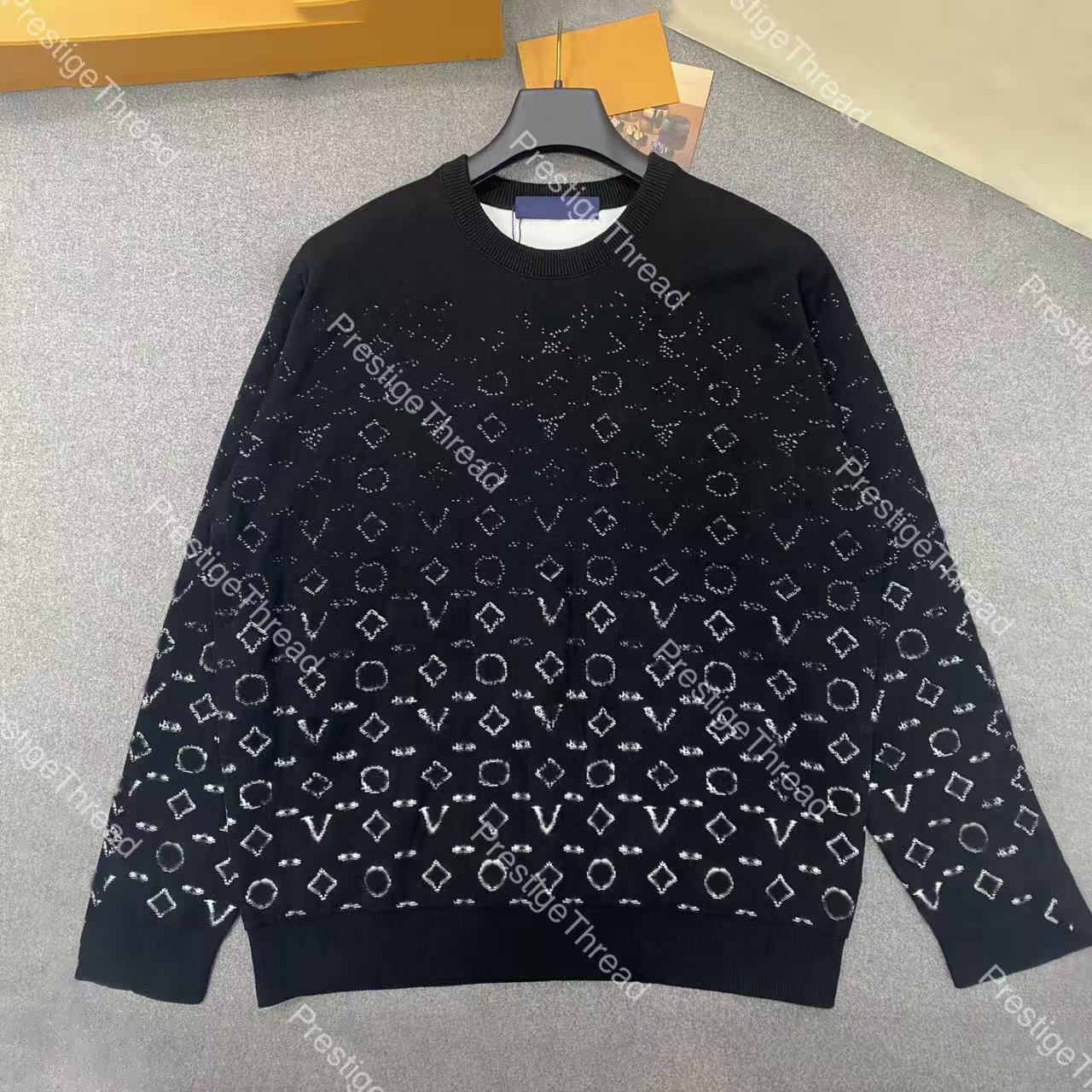 New All-Over Jacquard Cashmere Sweater High-Quality Designer Street Fashion Autumn/Winter New Arrival Men's Sweaters