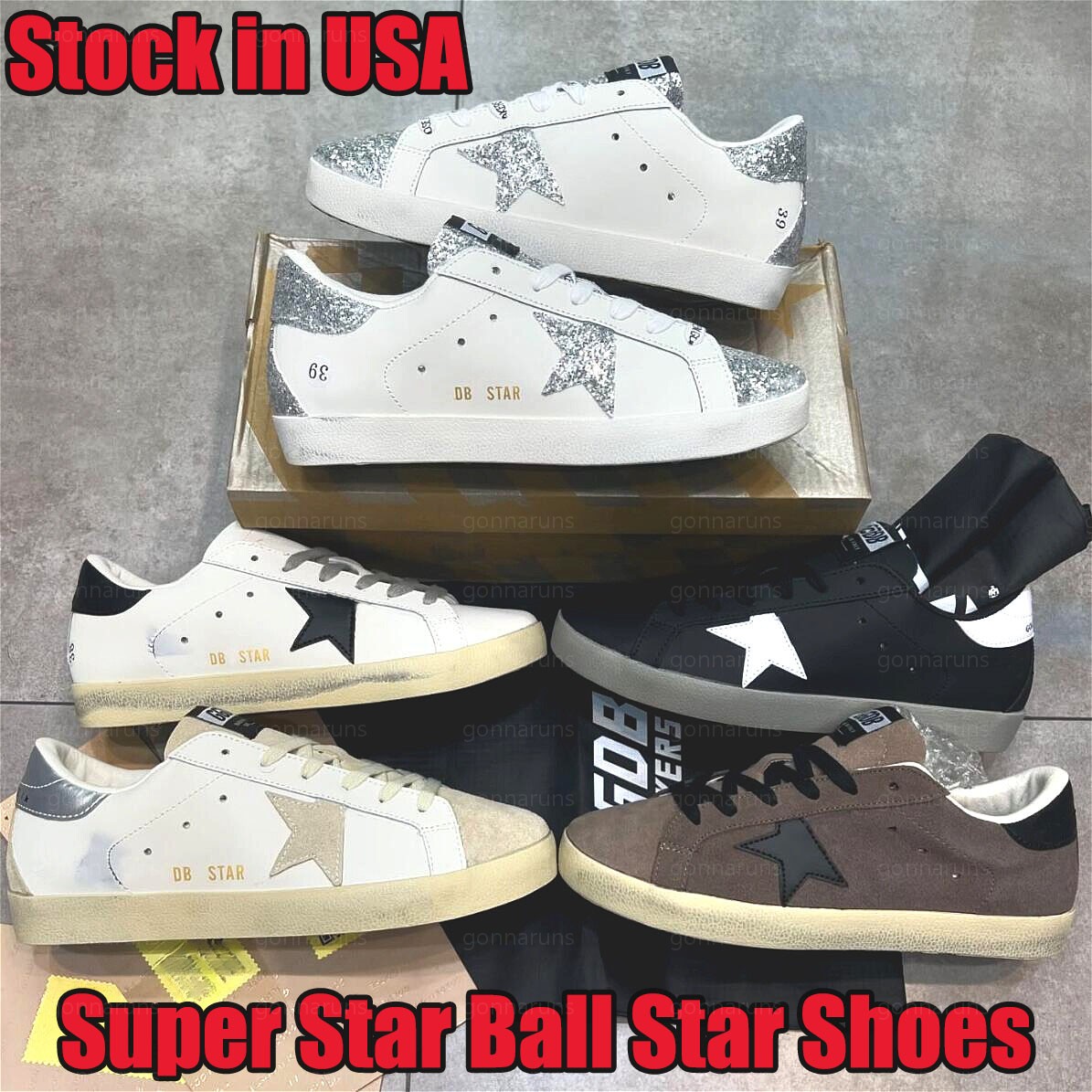 Golden Women Sneakers Designer Shoes Ball-Star Dirty Loafers Luxury Super-star Shoe Classic Casual Old School Italy Men Trainers Leather Do-Old Shoe