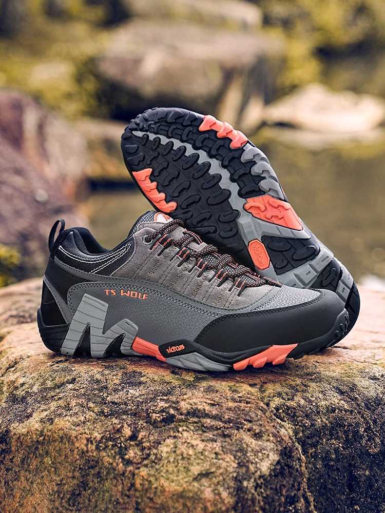 Outdoor Shoes Sandals Outdoor Lover Trekking Shoes Men Waterproof Hiking Shoes Mountain Boots Genuine Leather Woodland Hunting Tactical Shoes Q26100