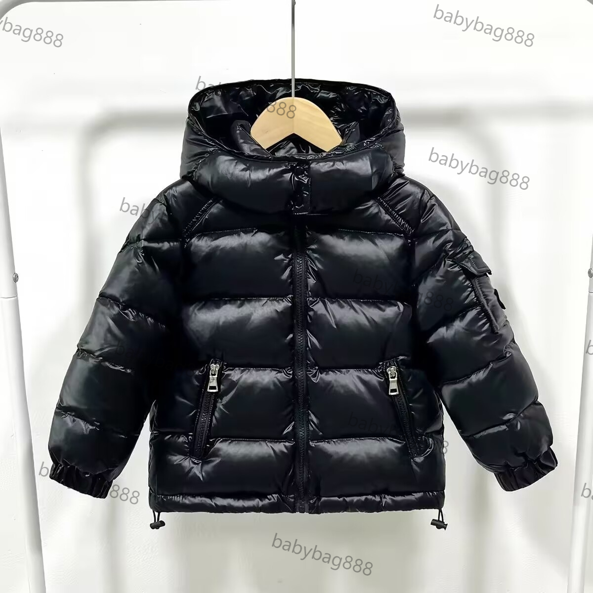 Designer Kids Down Jacket, Warm Winter Coat for Boys Girls, Waterproof Puffer Outerwear, Lightweight Windproof Children Winter Parka A4
