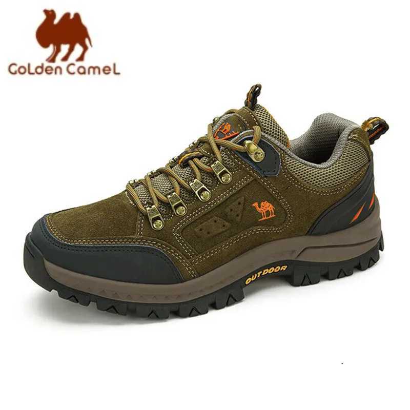 Outdoor Shoes Sandals GOLDEN CAMEL Outdoors Hiking Shoes Women Anti-Slip Breathable Trekking Shoes for Men Climbing Leather Q261008