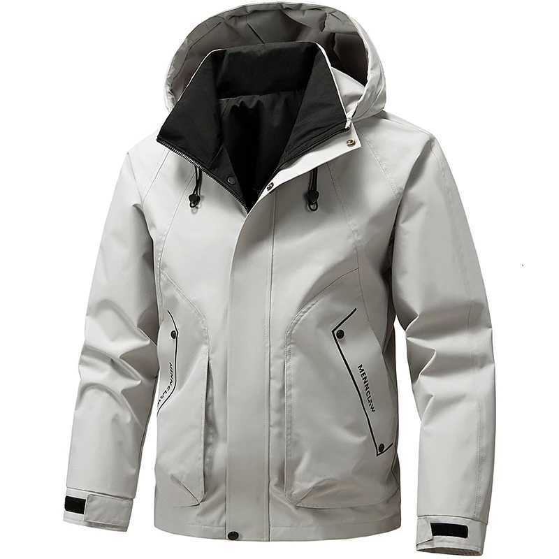 Outdoor Jackets Hoodies Spring Autumn Jacket Hooded Windproof Comfortable Simple Fashionable Casual Cargo Coat Gym Hiking Men Casual Sport Charge Ja