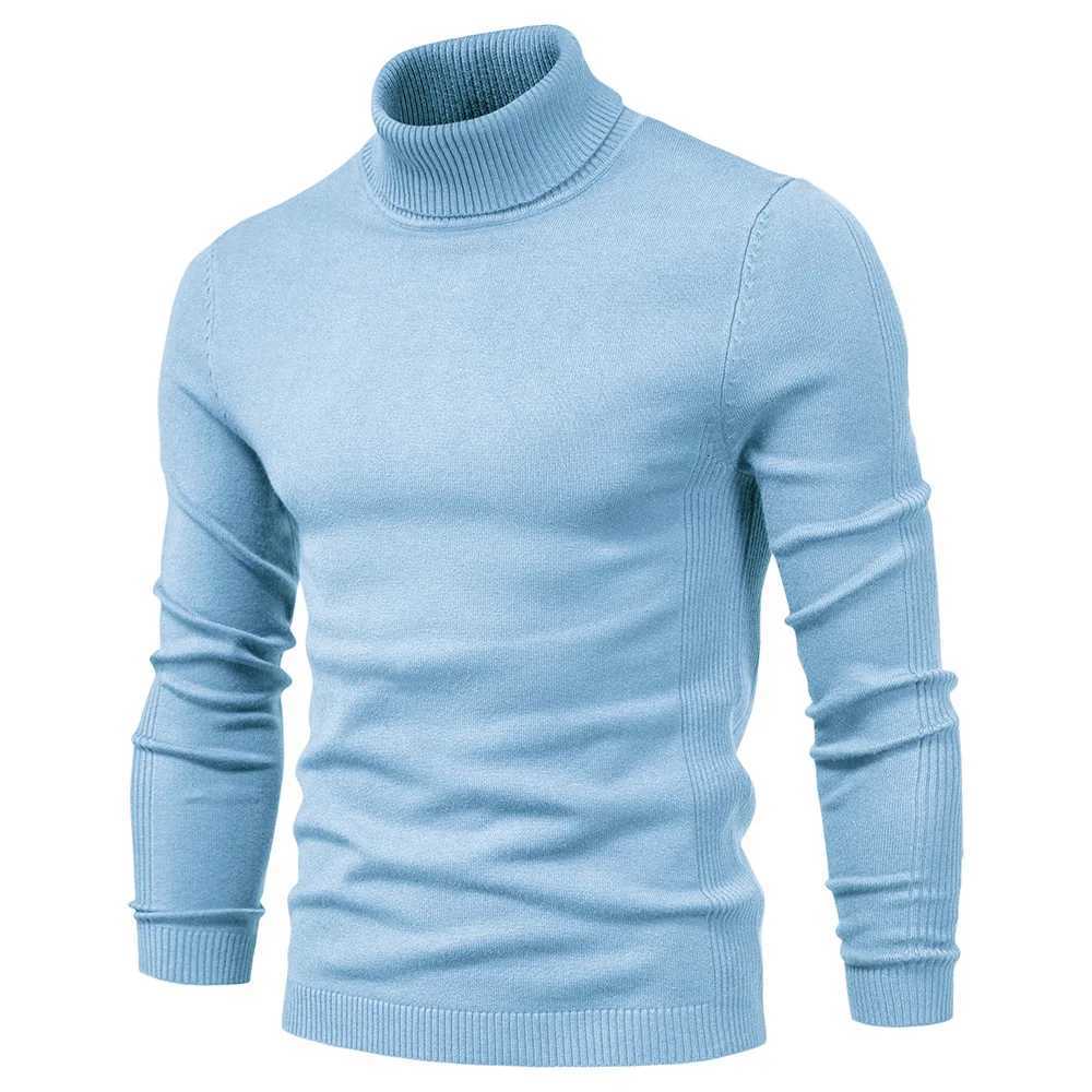 Men's Sweaters Men Winter Turtleneck New Male Thick Sweaters Casual Turtle Neck Solid Color Quality Warm Slim Turtleneck Sweaters Pullover Man