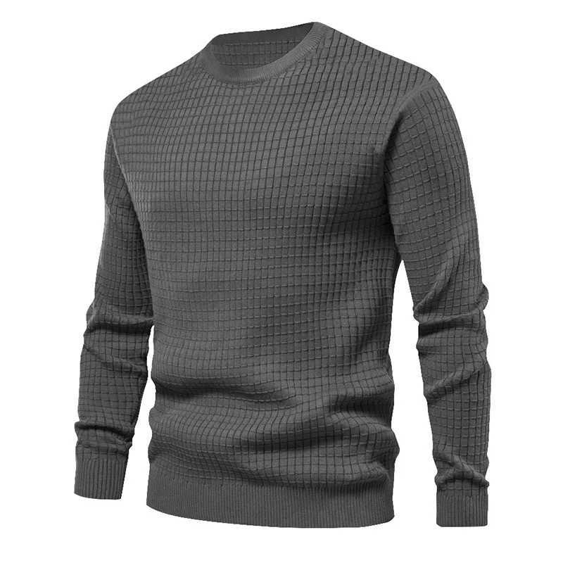 Men's Sweaters New Men's Crew Neck Sweatshirts Solid Color Large Sweatwear Spring Outdoor Jogging Tops D2610091
