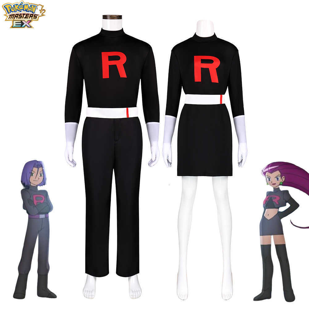 Cartoon Clothing Pokmon cosplay costume black version for both men and women Halloween performance outfit anime-style cosplay L261008