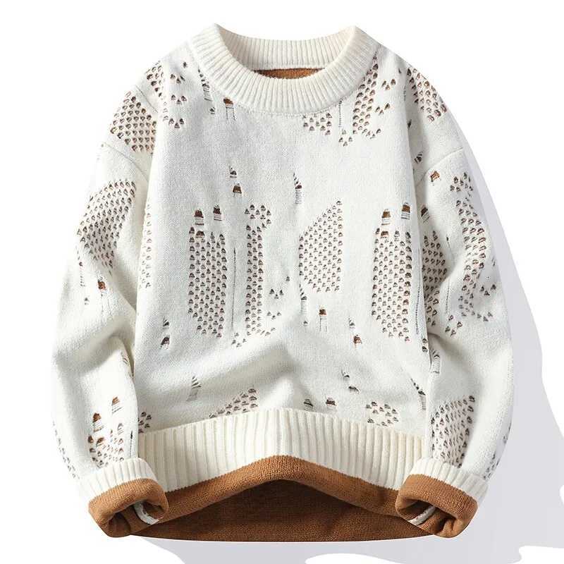 Men's Sweaters Autumn Winter Fashion Hole Knit Sweater Men O-Neck Solid Color Youthful Vitality Casual Knitted Pullovers Man Streetwear Sweater