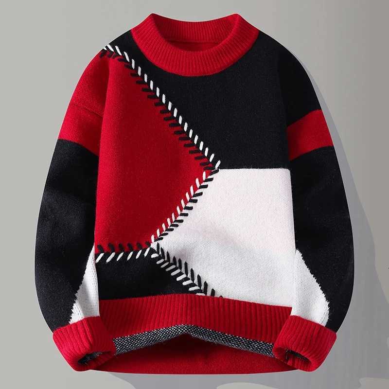 Men's Sweaters Winter Sweaters men Letter pattern thick sweater men Student youth sweaters autumn Men's wool pullovers full D261009