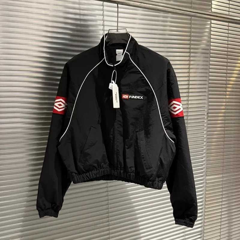 Protocol Index American Retro Jacket High-quty Nylon Fabric Racing Tape Air Clip Cotton Short Wide Jacket Heavyweight Jacket T261008