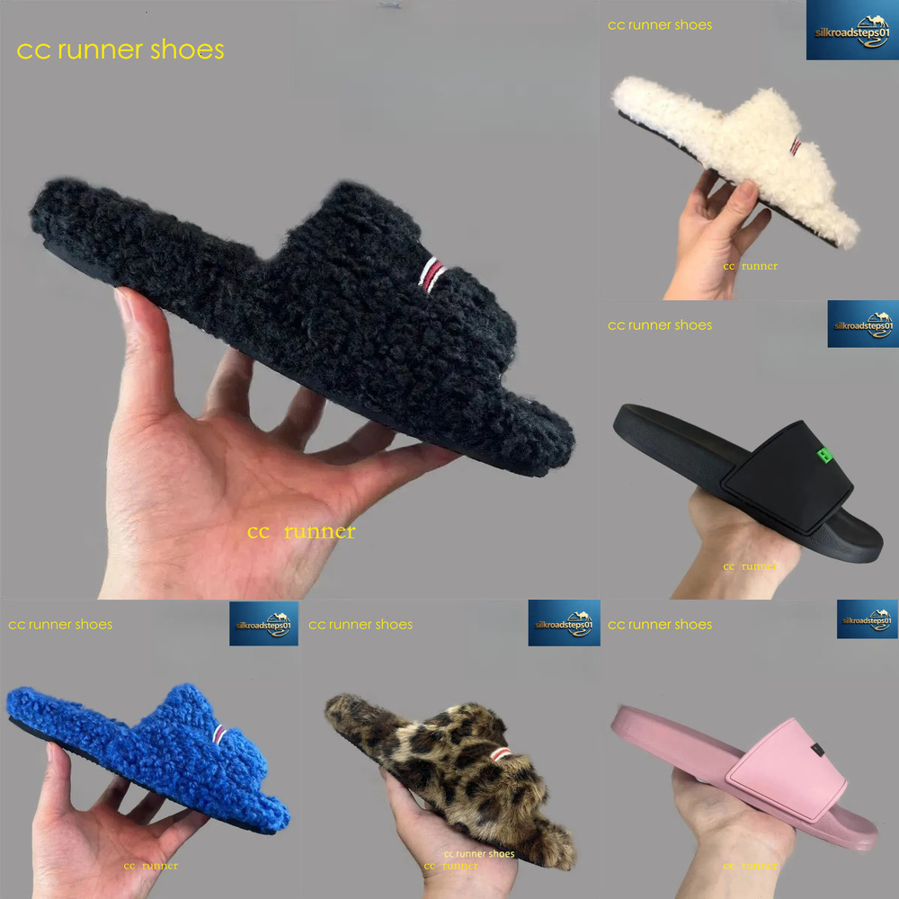 Homewear Slide Hommes Femmes Fourrure Diapositives Furry Pantoufles Designer Mules Automne Hiver Chaussures Paris Luxe Confortable Fuzzy Flip Flo