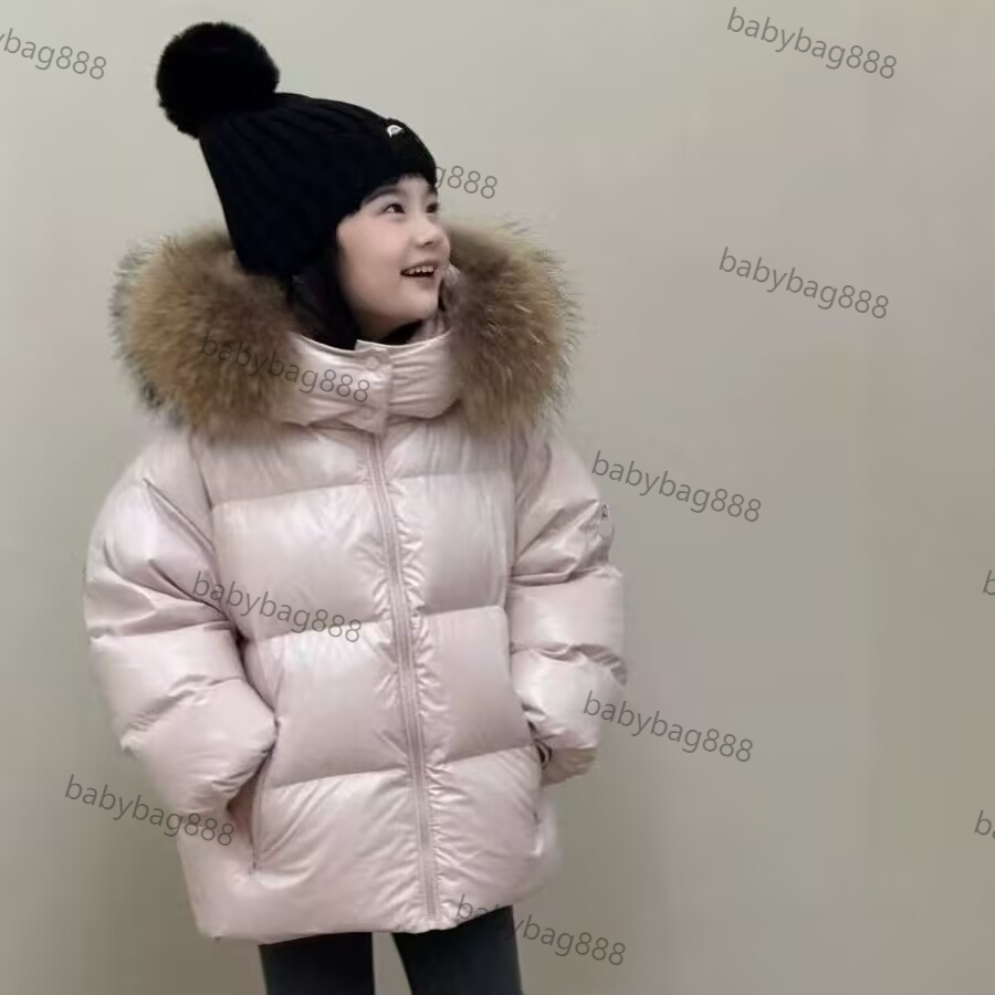 Designer Kids Down Jacket, Warm Winter Coat for Boys Girls, Waterproof Puffer Outerwear, Lightweight Windproof Children Winter Parka A5