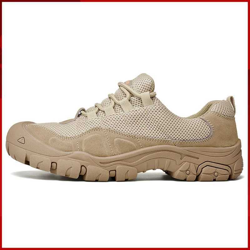 Outdoor Shoes Sandals Men's Hiking Shoes Suede Leather Sneakers Waterproof Low Cut Tactical Boots Hunting Sneakers Classics Comfort Q261008