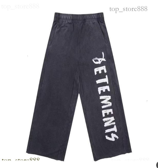 Vetmently Sweatpants Mens High Street Hiphop Gothic Rock Punk Trousers Vetement Streetpants Brand Designer Men Pants Classic Letter Graphic Vetments