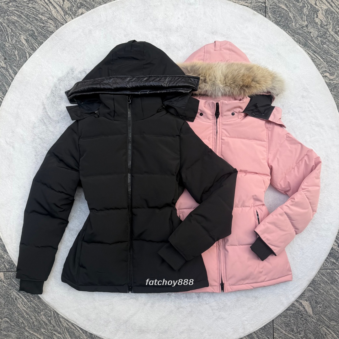Women Puffer Jackets canadian coats Designer down Jacket Winter Parka Long Coat women Large Pocket Fur Collar Windbreaker women Outerwear Luxury dow