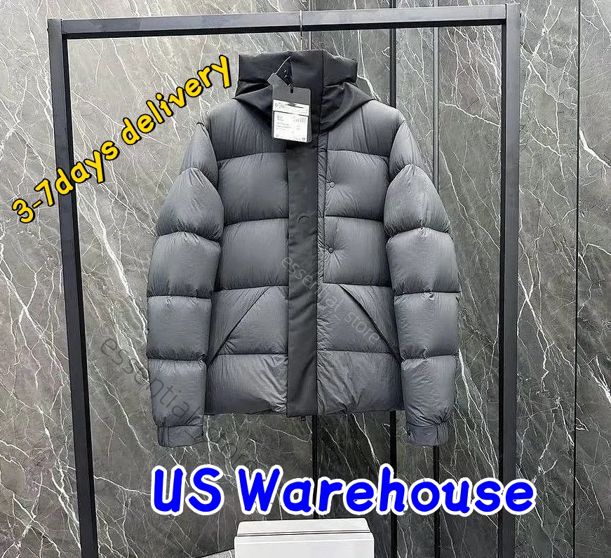 Moonccler Unisex Hooded Puffer Jacket Color Block Winter Thick Down Coat Quilted Panel Design Zip Up Warm Outerwear for Men Women