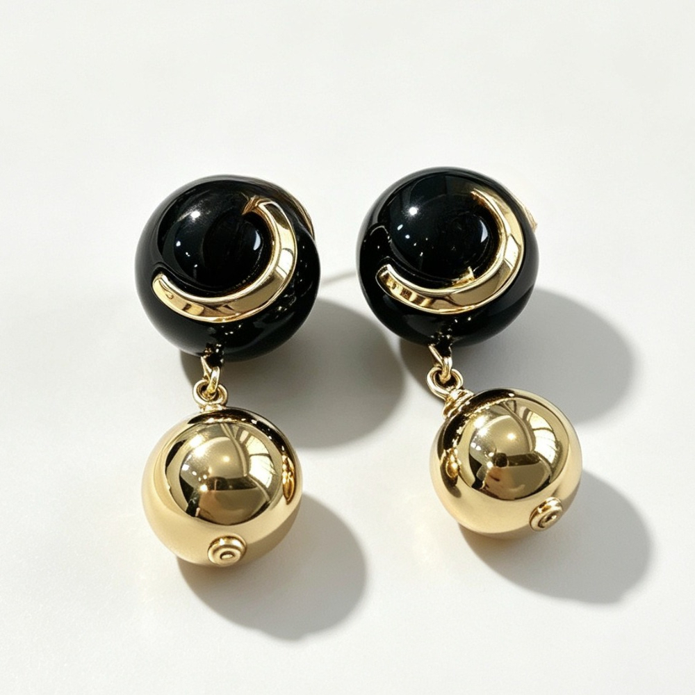 Boucles d'oreilles de créateur pour femmes, boucles d'oreilles en laiton de haute qualité, boucles d'oreilles de luxe en perles pour femmes, cade